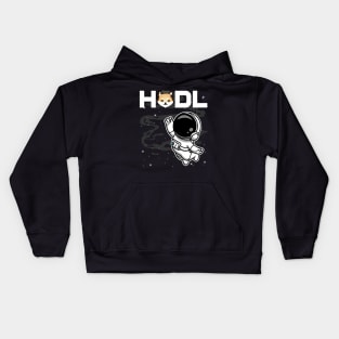 HODL Astronaut Dogelon Mars ELON Coin To The Moon Crypto Token Cryptocurrency Blockchain Wallet Birthday Gift For Men Women Kids Kids Hoodie